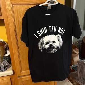Gildan Black 'I Shih Tzu Not' Dog T-Shirt